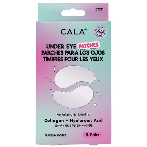 cala UNDER EYE PATCHES: COLLAGEN & HYALURONIC ACID (5/PK)