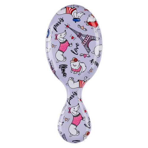 Cala WET-N-DRY MINI DETANGLING HAIR BRUSH (PARIS POOCH)