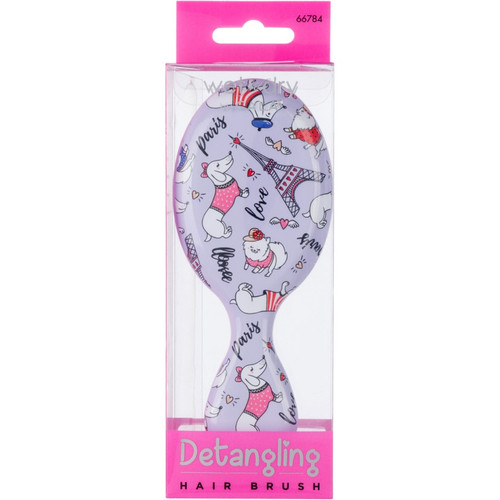 Cala WET-N-DRY MINI DETANGLING HAIR BRUSH (PARIS POOCH)