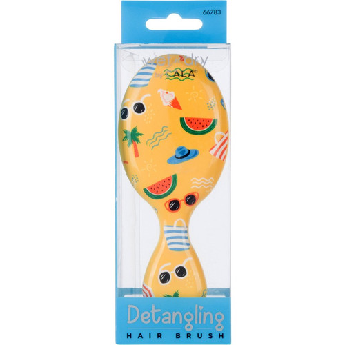 Cala WET-N-DRY MINI DETANGLING HAIR BRUSH (TROPICAL VACATION)