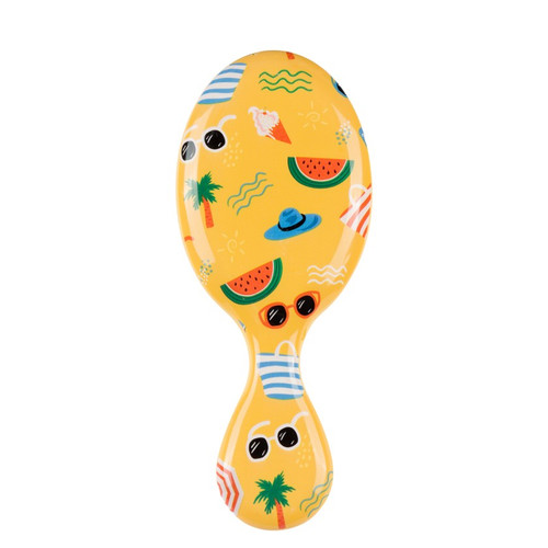 Cala WET-N-DRY MINI DETANGLING HAIR BRUSH (TROPICAL VACATION)