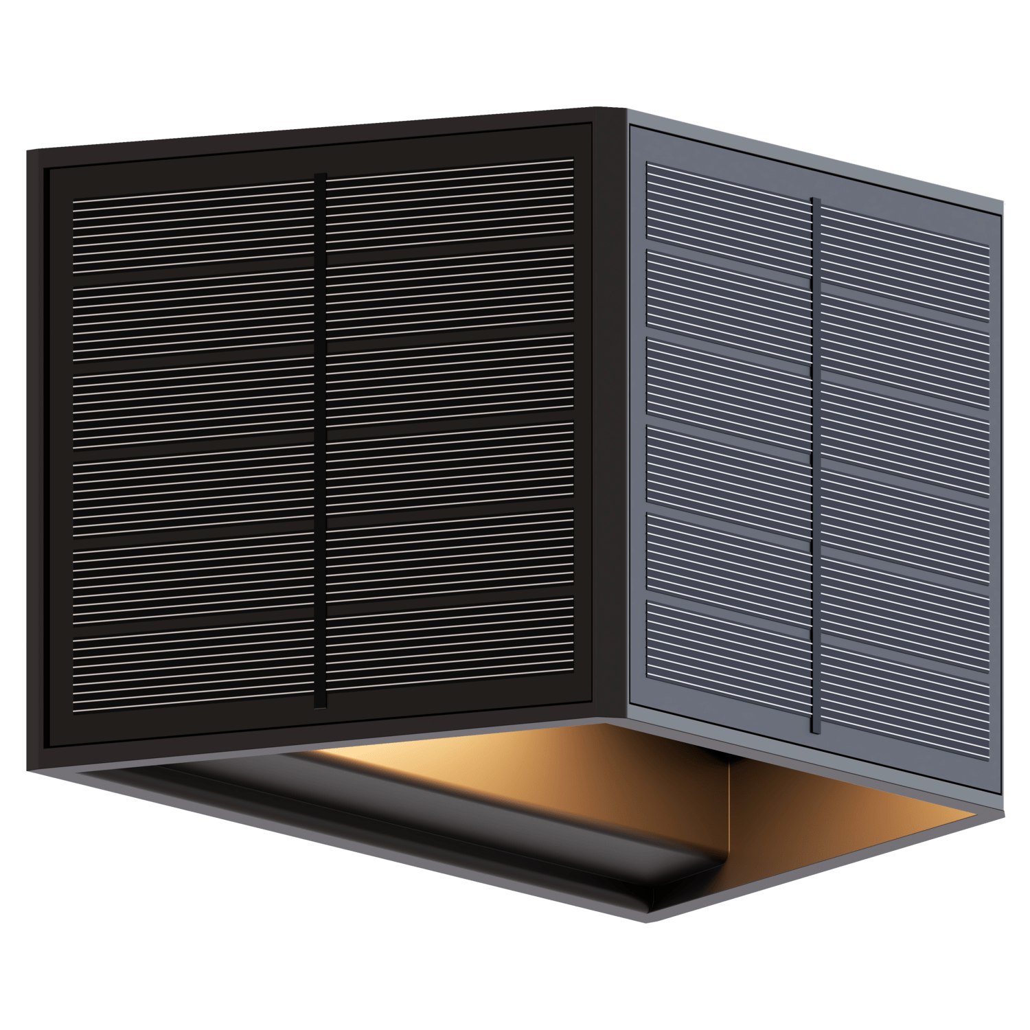 calex Calex Caserta Solar Wall Light - Up & Down - Black