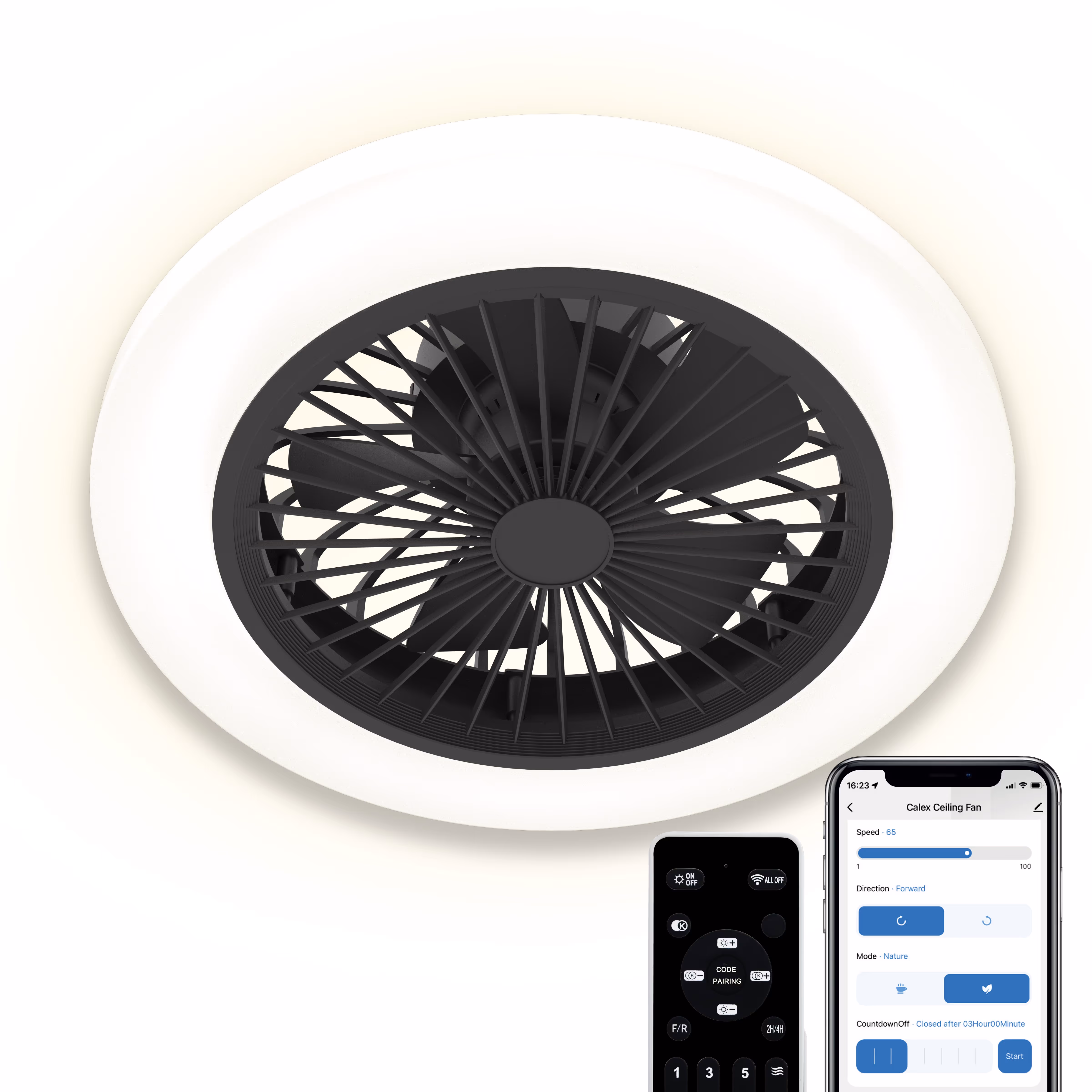 Calex Calex Ceiling Fan - 50cm - Incl. Remote