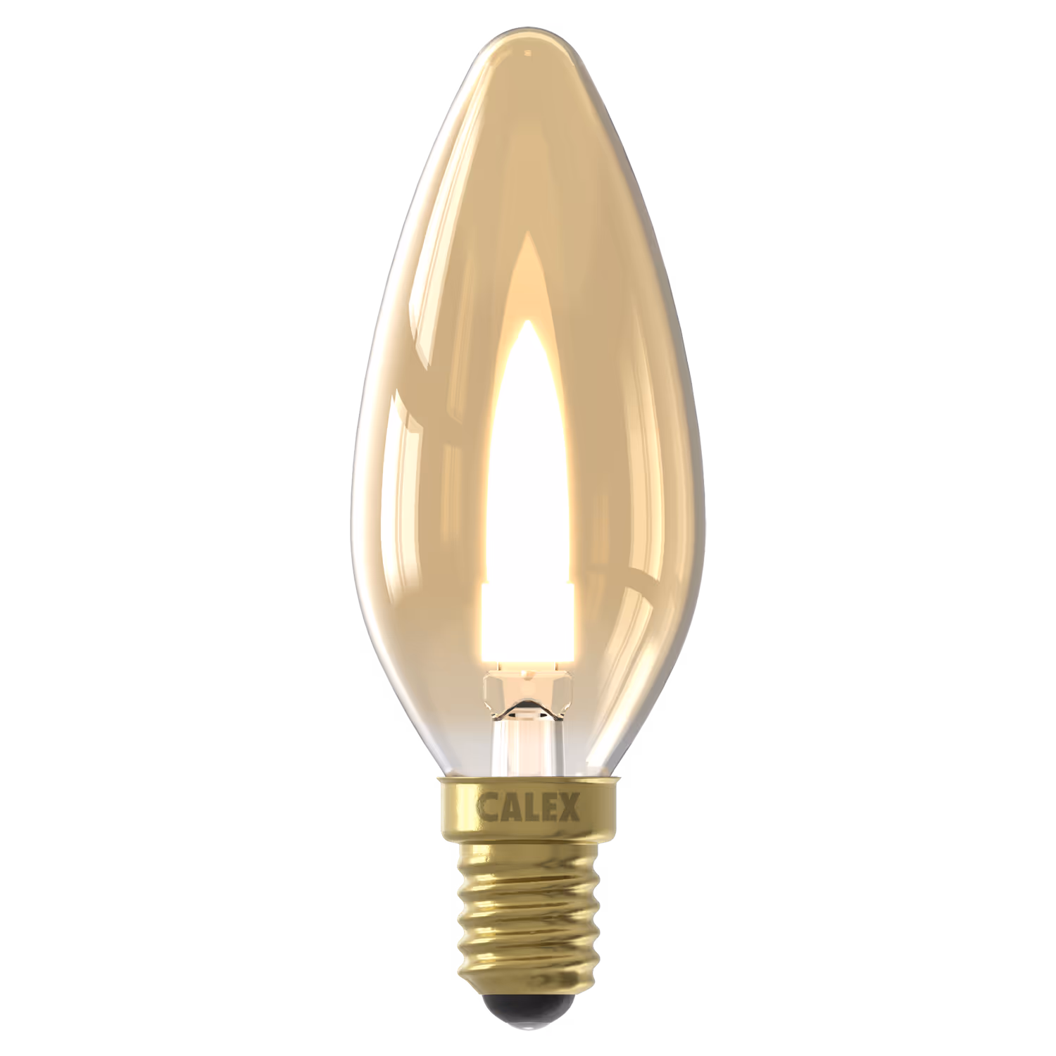 calex Calex Flame Lamp - E14 - B35 - Gold - 1W