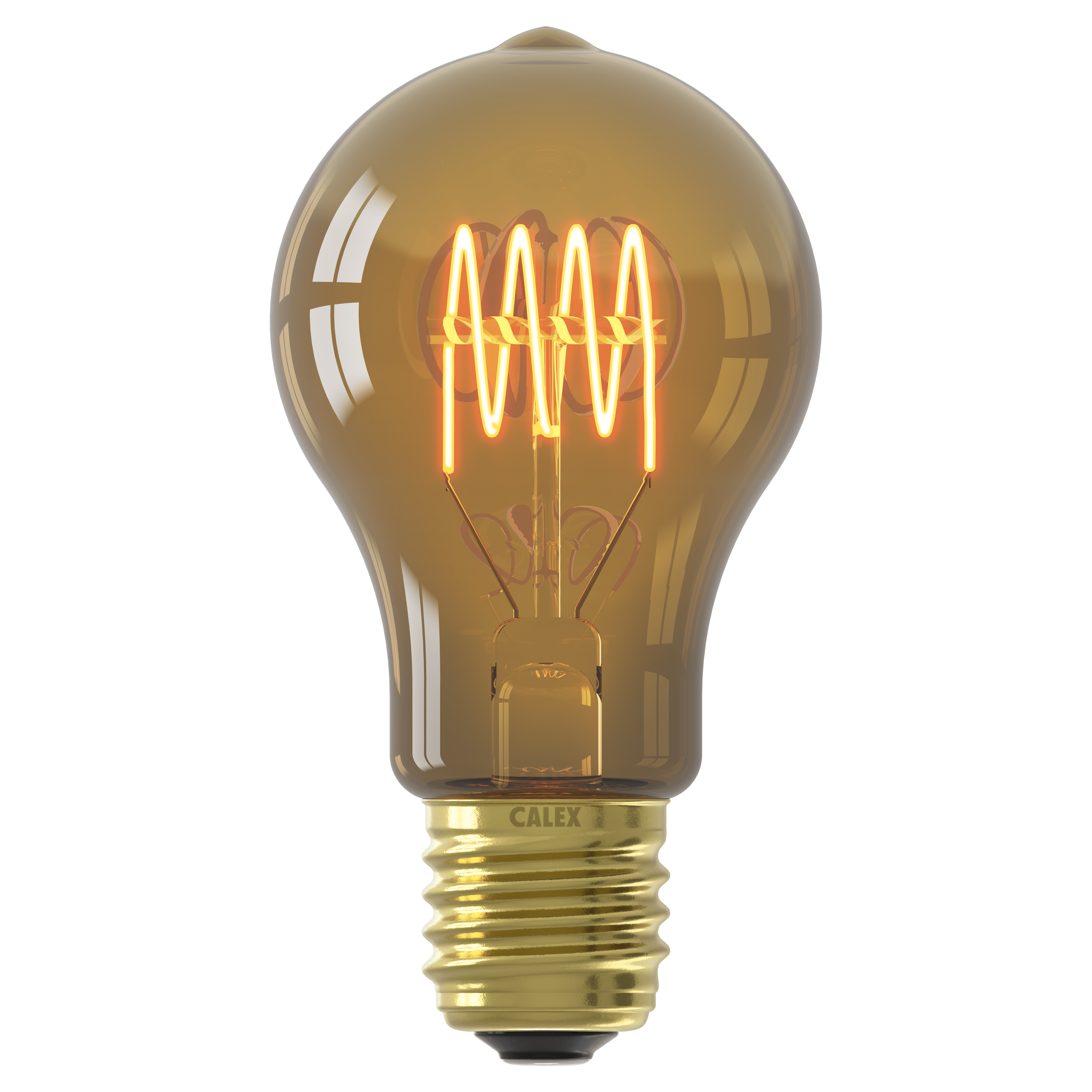 calex Calex Flex Filament LED Lamp - E27 -A60- Gold - 4W