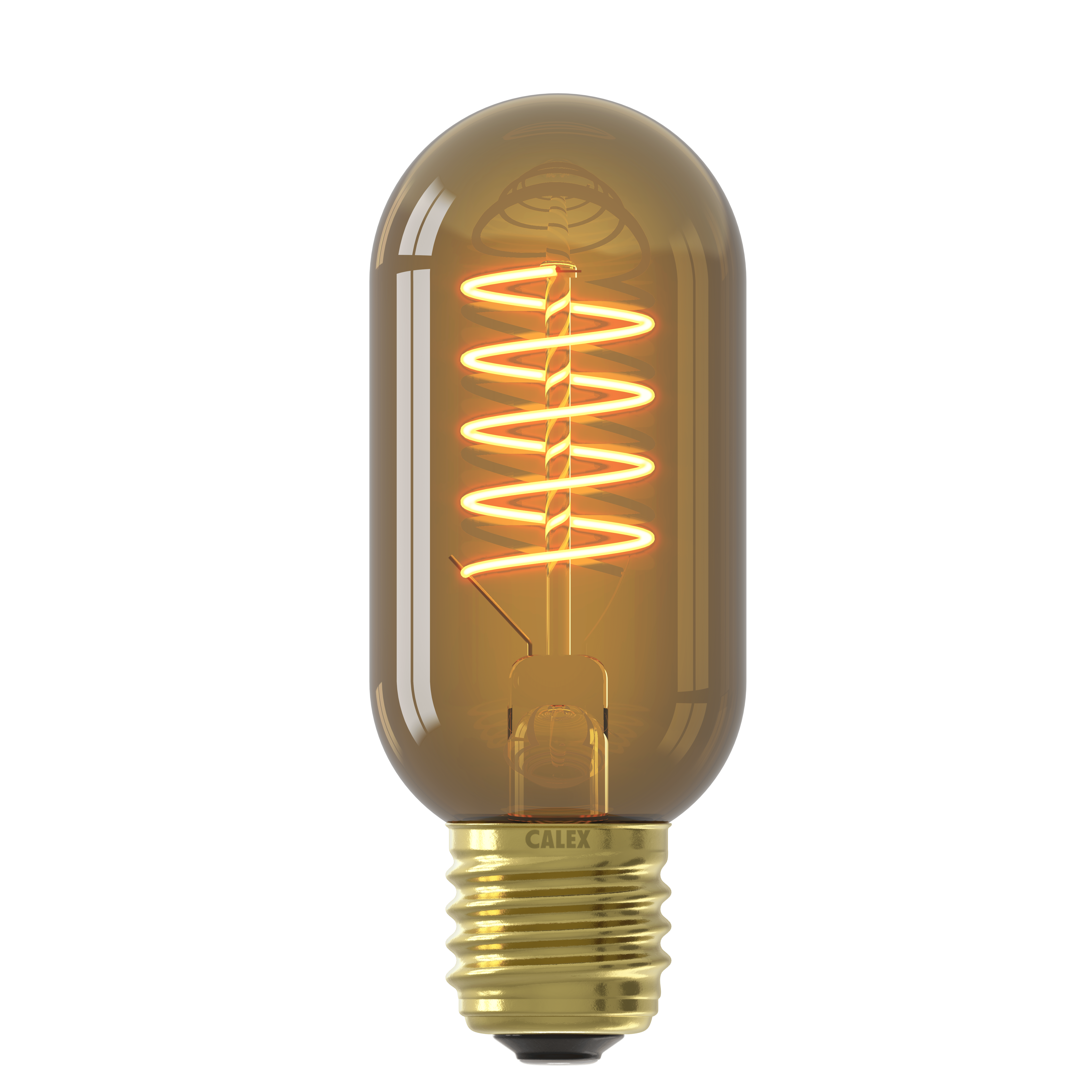 calex Calex Flex Filament LED Lamp - E27 -T45- Gold - 4W