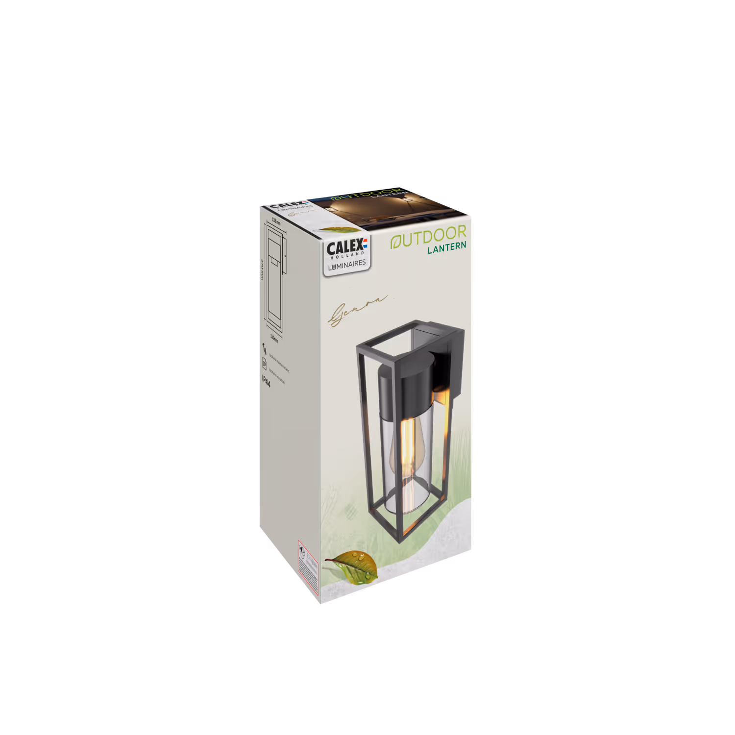Calex Calex Genoa LED Wall Light - E27 - Black