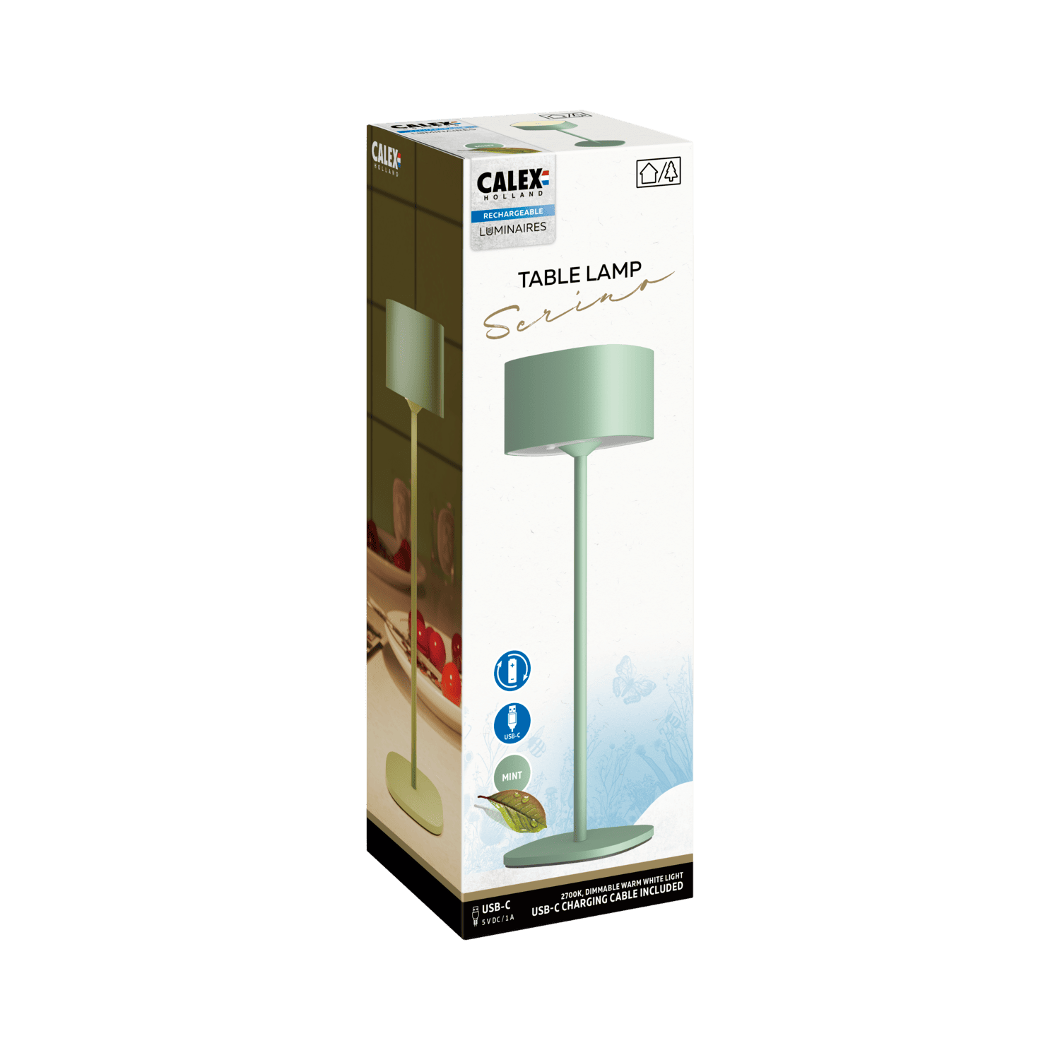 Calex Calex Serino Table Light - Battery - Green