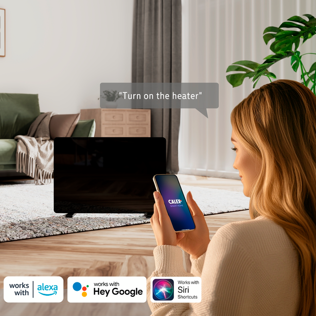 Calex Calex Smart Panel Heater - 1400W - Black