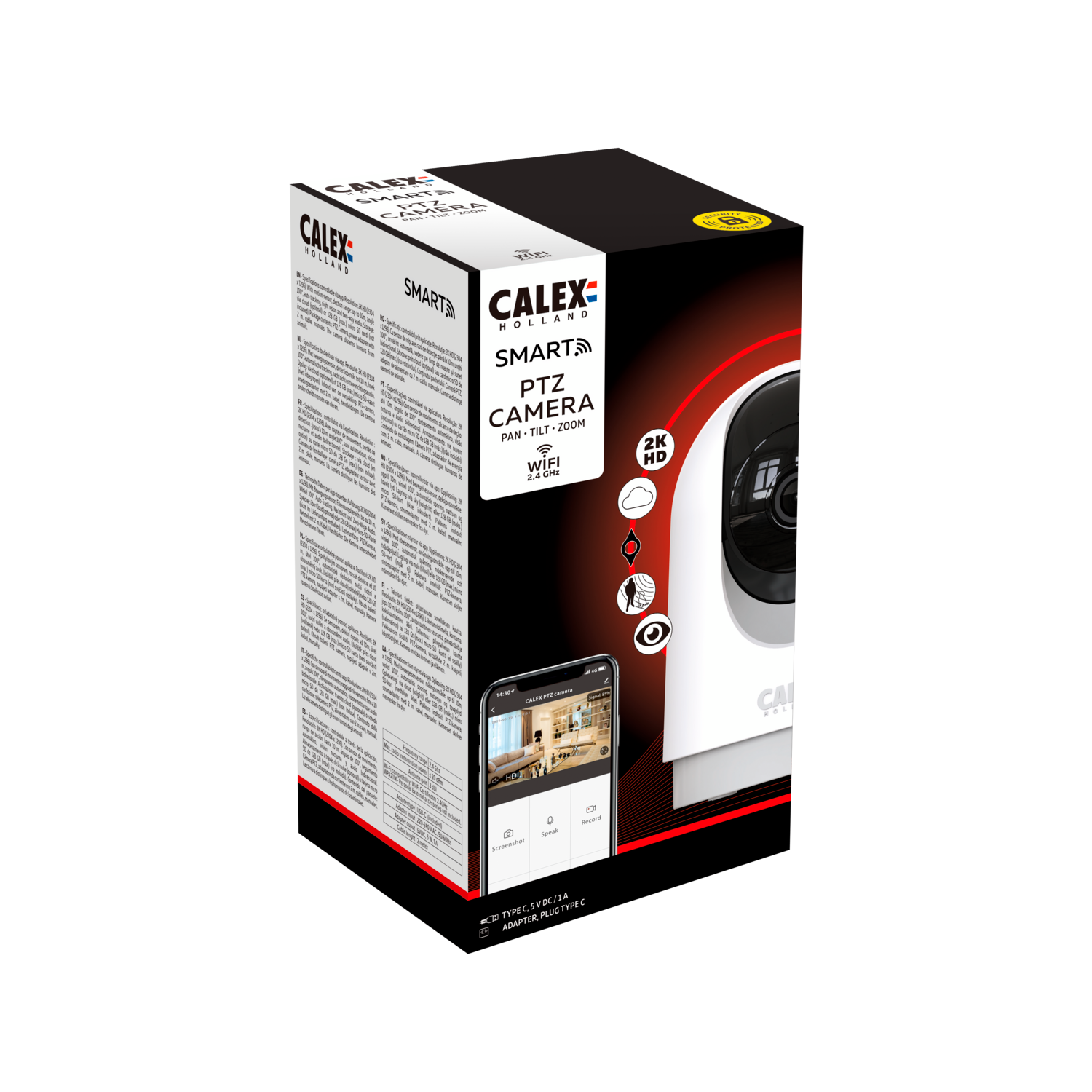 Calex Calex Smart - PTZ Camera - BS Plug - USB Adapter