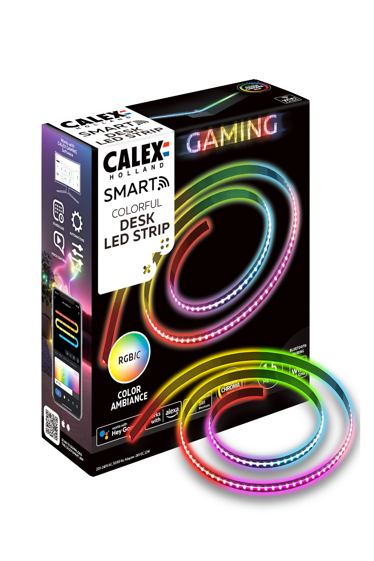 Calex Calex Smart Strip Light For Desk - 150cm - RGBIC