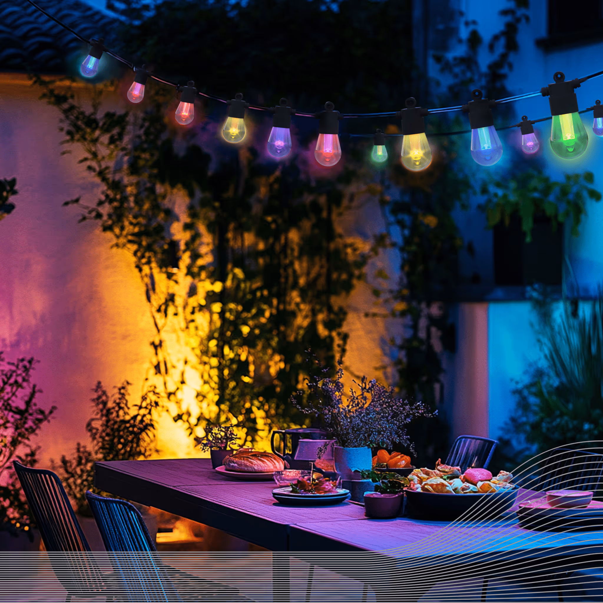 Calex Calex Vista Festoon 10M - Expandable - RGBIC + CCT