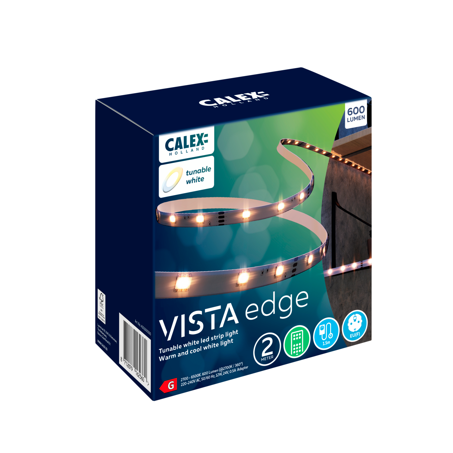 Calex Calex Vista LED Strip - 2M - CCT
