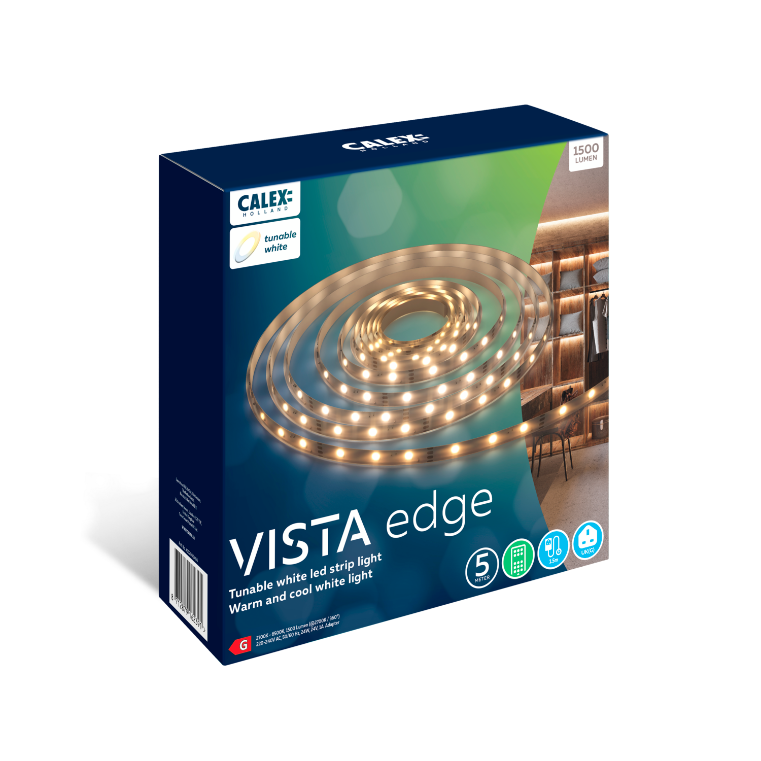 Calex Calex Vista LED Strip - 5M - CCT