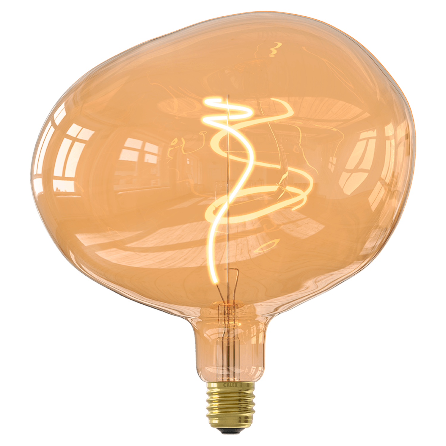 calex Calex - Cobble - Flex filament - E27 - Gold - 4W - Dimmable