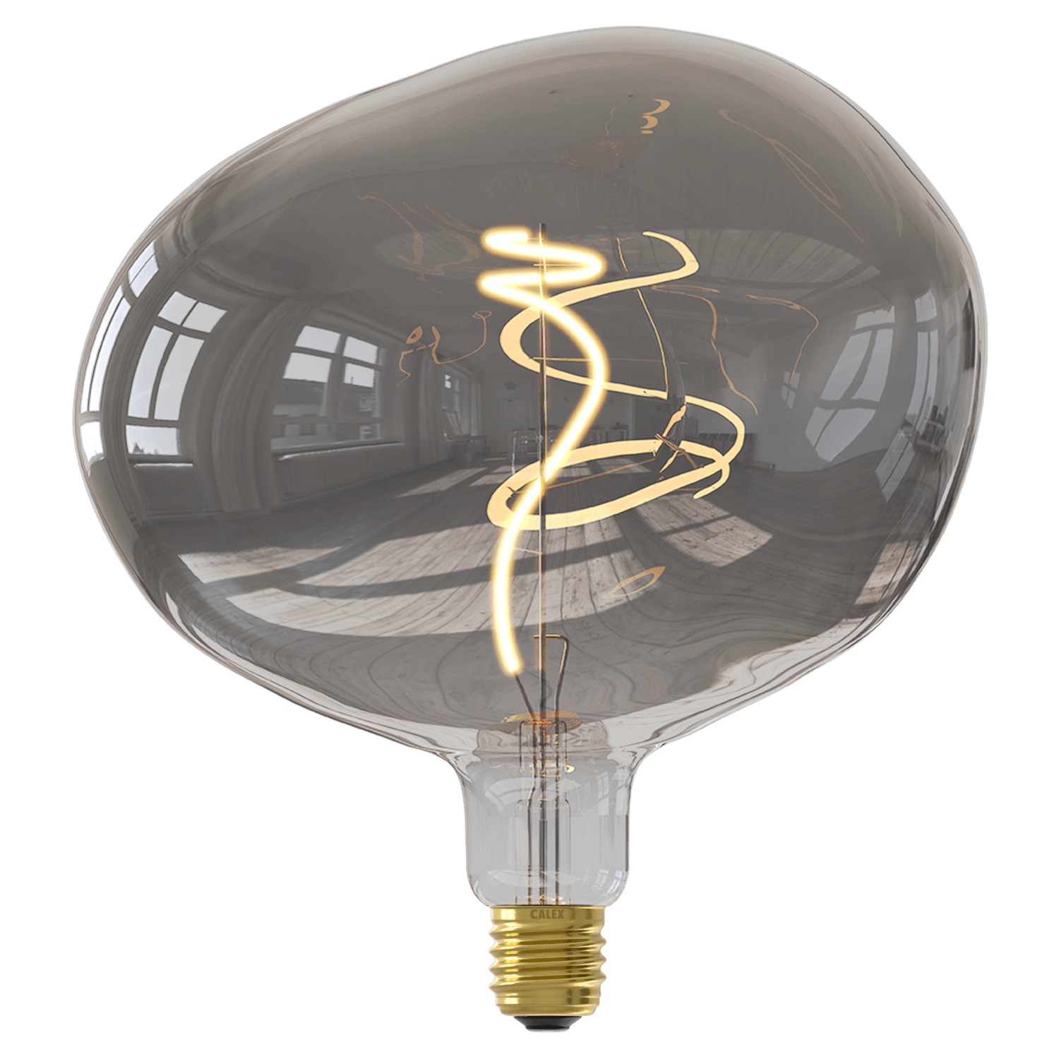 calex Calex - Cobble - Flex filament - E27 - Titanium - 4W - Dimmable