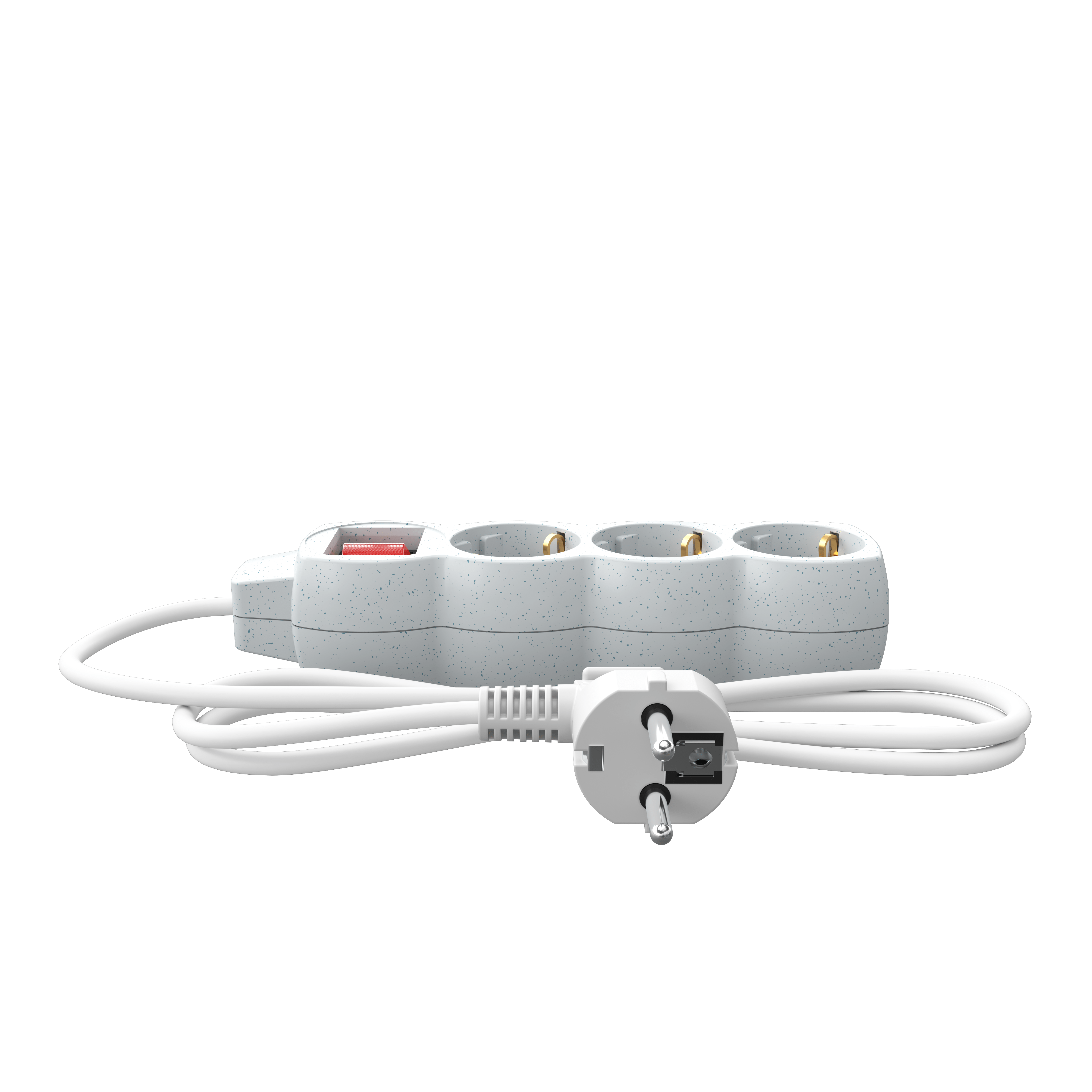 Calex Calex - Egg Shape - Multiple Socket - 3x16A+Switch (Dots) - White