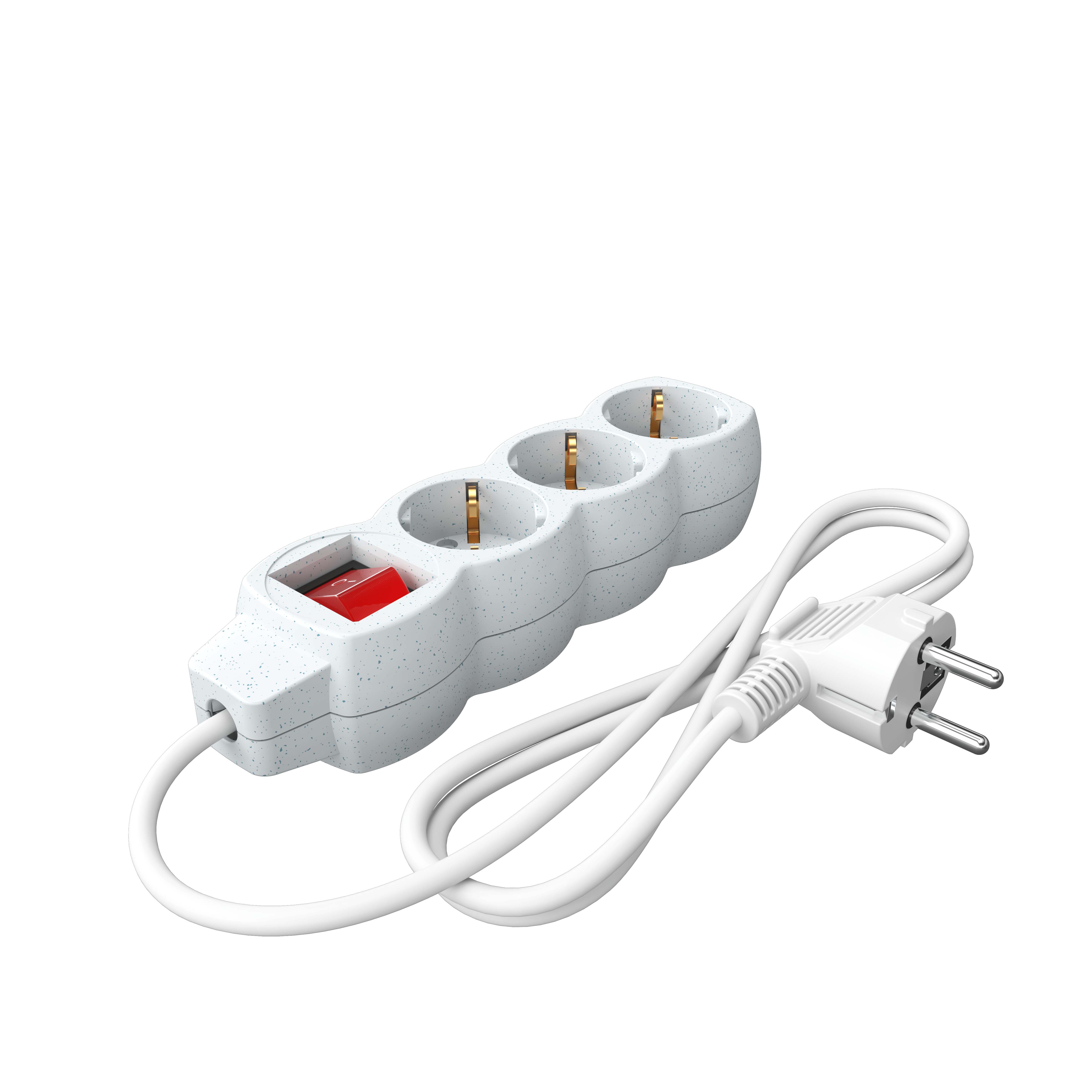 calex Calex - Egg shape - Multiple Socket - 3x16A+Switch (Dots) - White