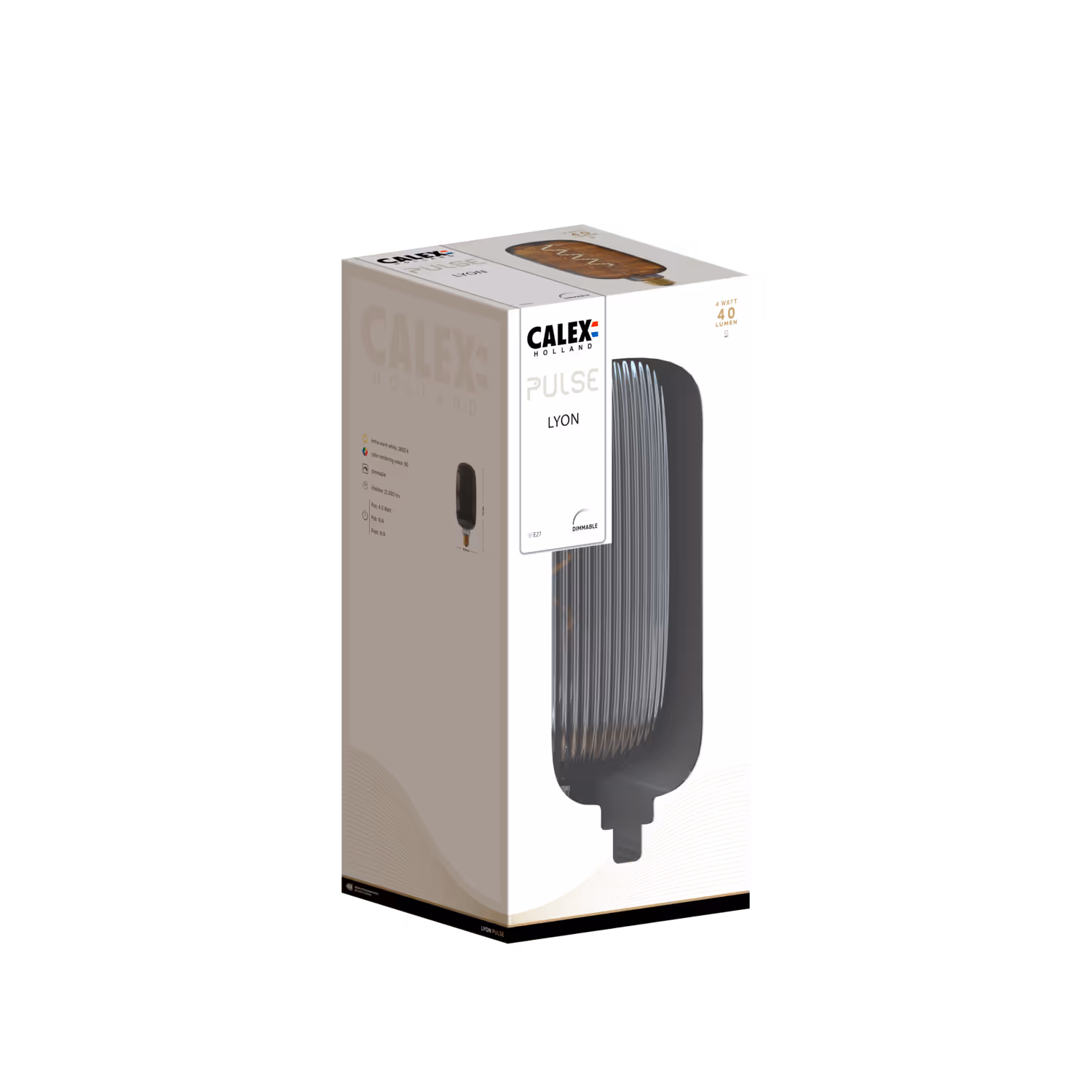 Calex Calex Lyon Bulb - E27 - Filament - Smokey - Warm White - 4W