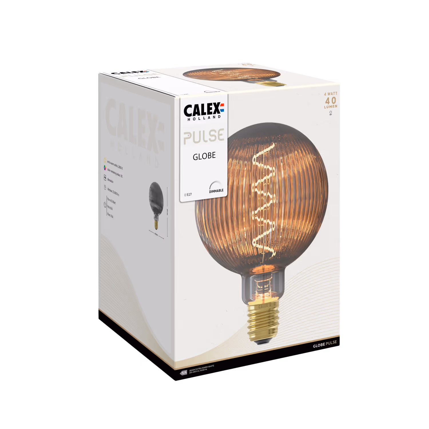 Calex Calex Nantes Bulb - E27 - Filament - Smokey - Warm White - 4W