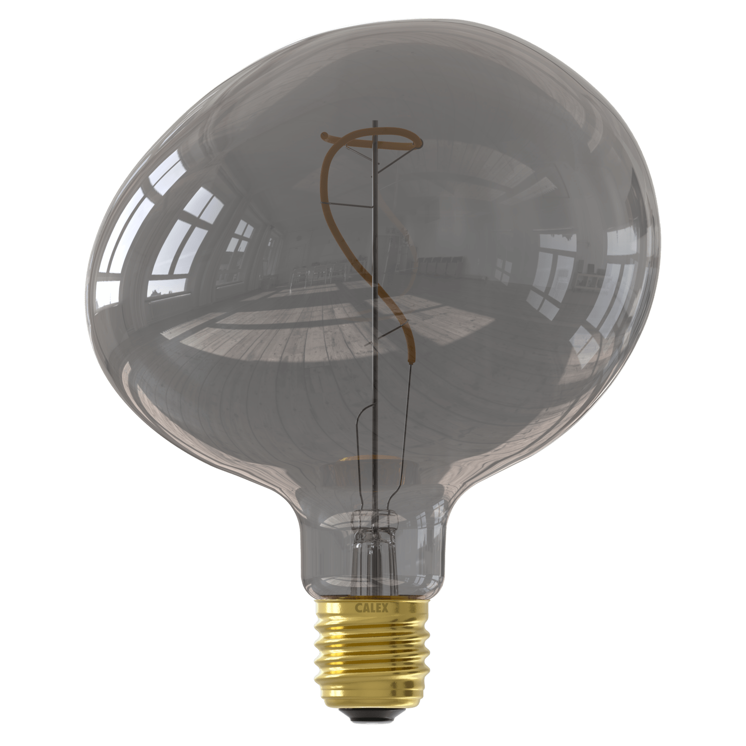 Calex Calex - Pebble - Flex Filament - E27 - Titanium - 4W - Dimmable