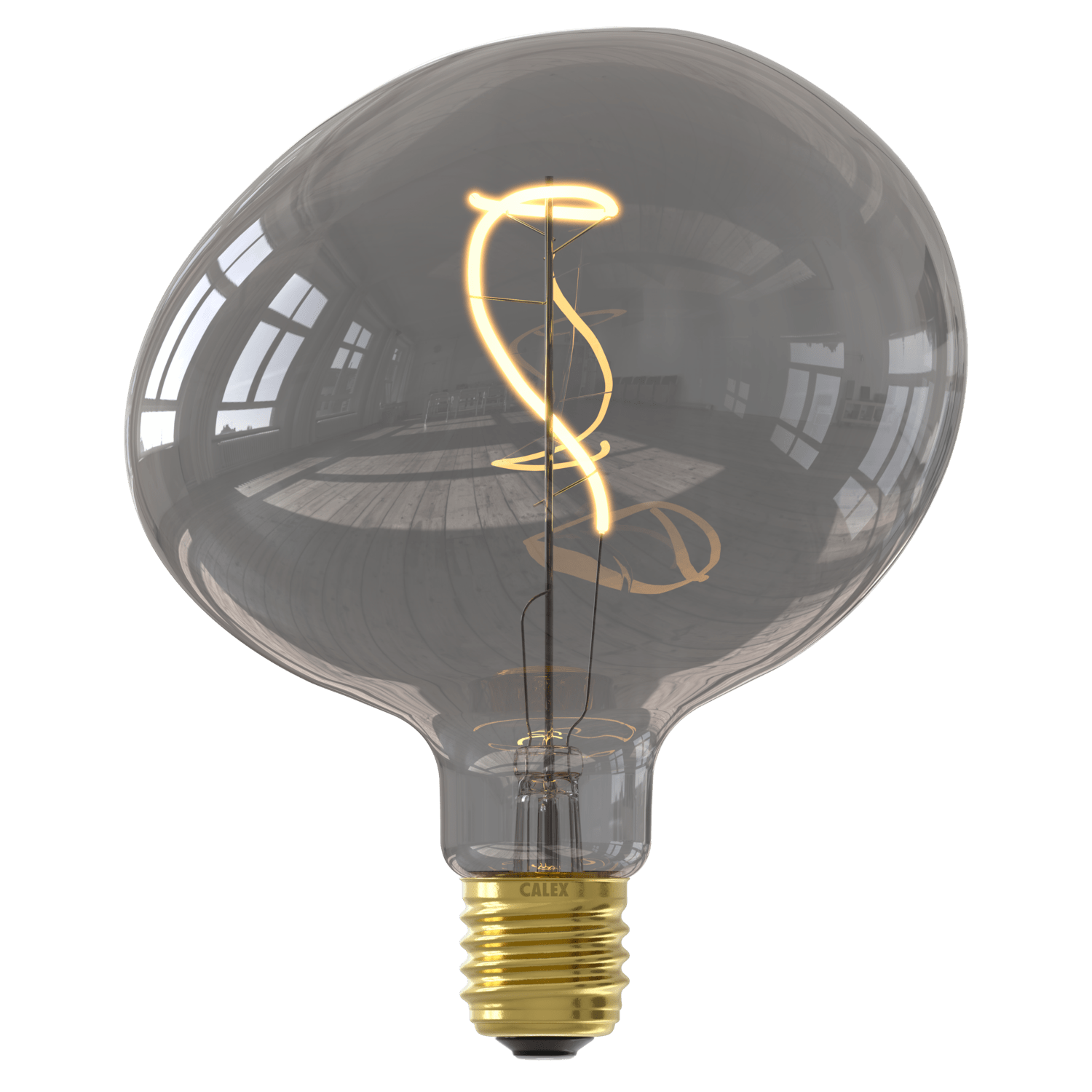 calex Calex - Pebble - Flex filament - E27 - Titanium - 4W - Dimmable