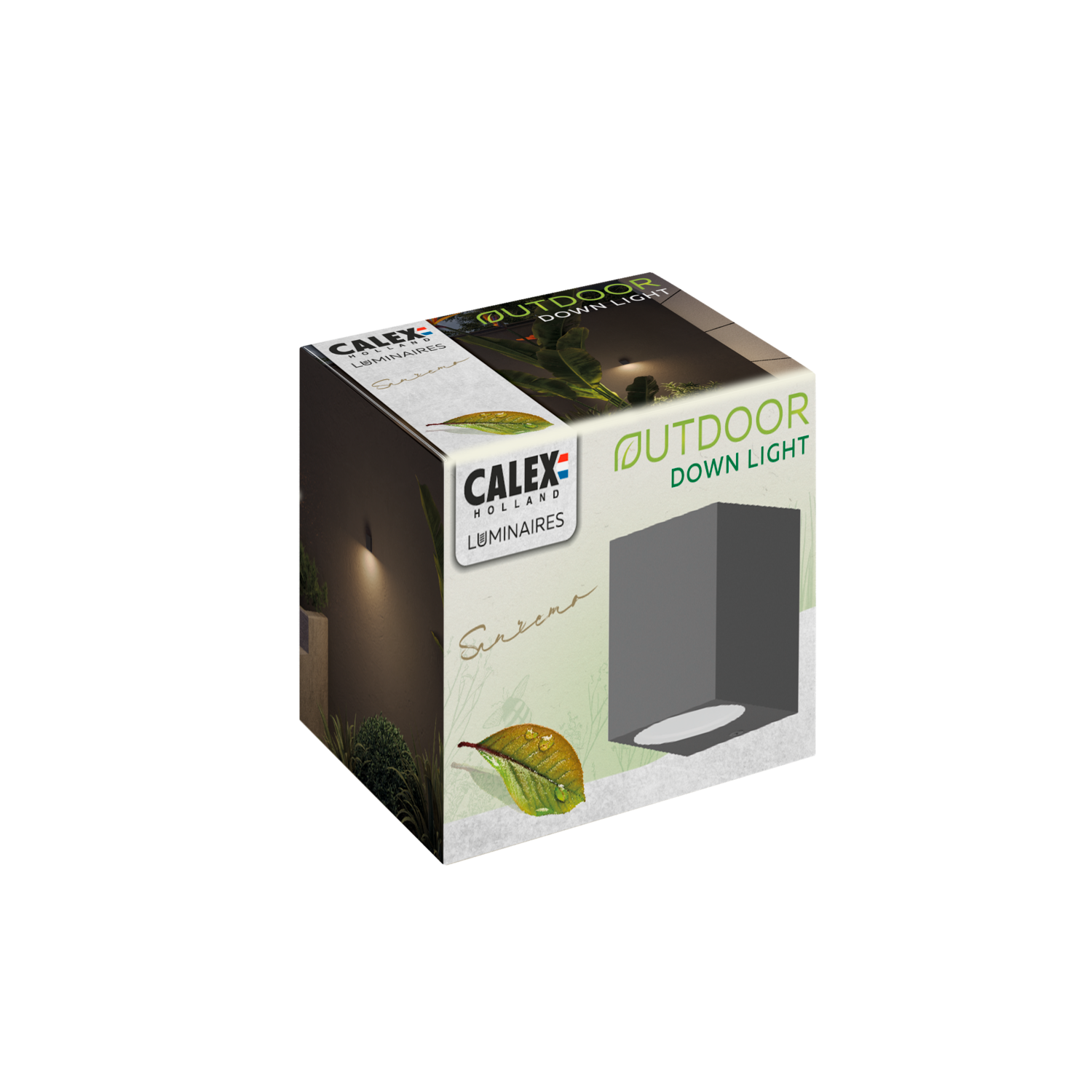 Calex Calex Sanremo Wall Light Downlight - GU10 - Anthracite