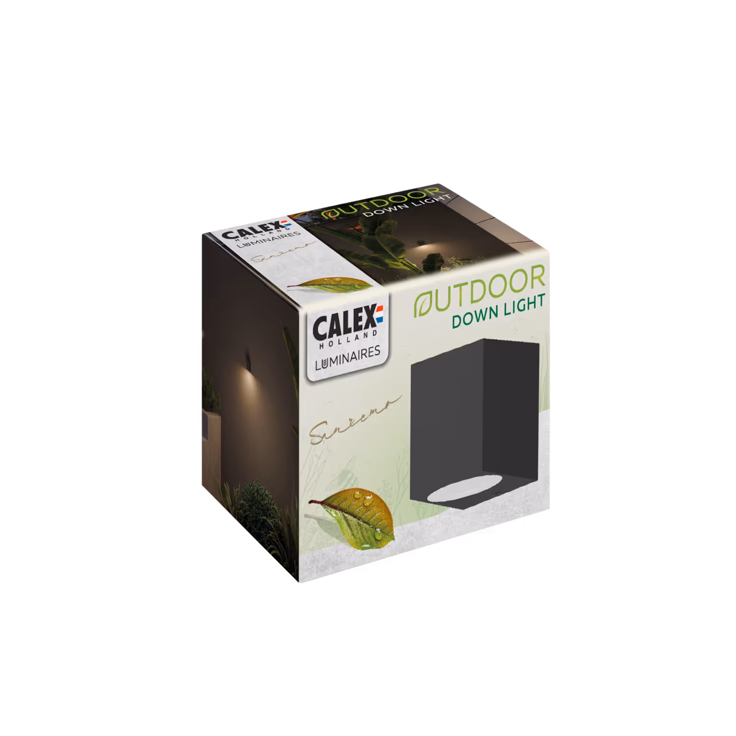 Calex Calex Sanremo Wall Light Downlight - GU10 - Black