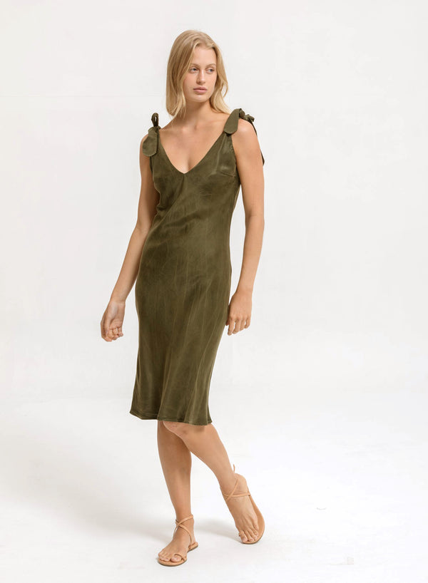 Cali Dreaming Bow Tie Slip Dress