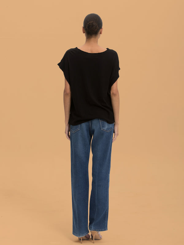 Cali Dreaming Cut Off Tee Gauzy Jersey