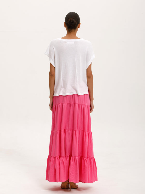 Cali Dreaming Cut Off Tee Gauzy Jersey