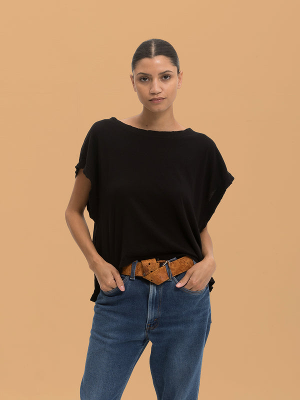 cali dreaming Cut Off Tee Gauzy Jersey