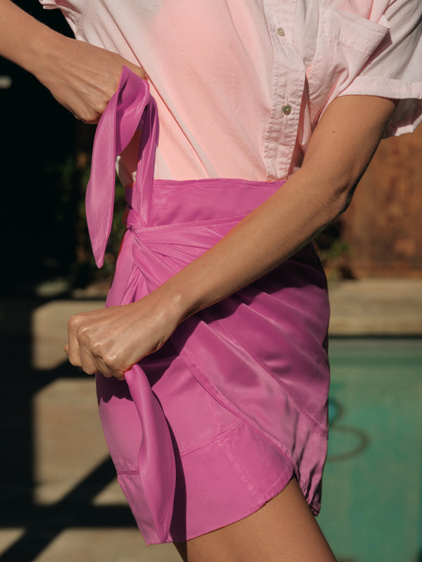 Cali Dreaming Mini Wrap Skirt Sale