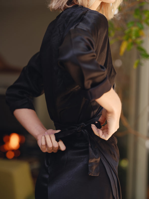 Cali Dreaming Tulip Wrap Dress (Cupro)