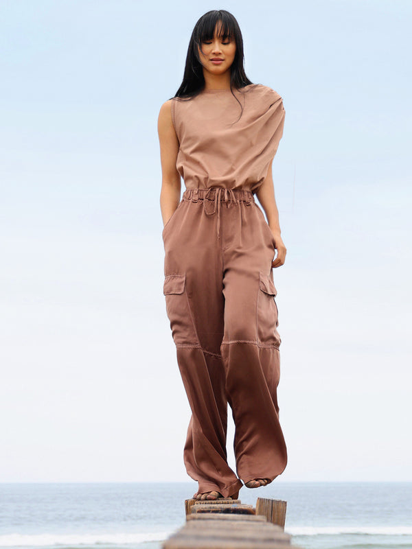 Cali Dreaming Wade Satin Trouser