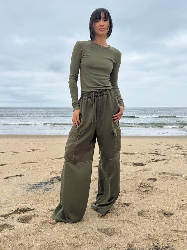 cali dreaming Wade Satin Trouser