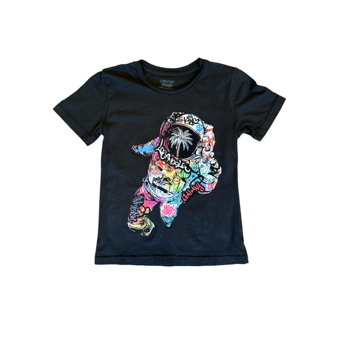 california vintage Astronaut Tee Charcoal