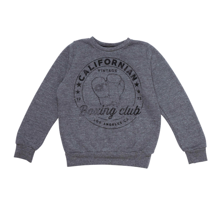 california vintage Boxing Sweatshirt Heather Grey