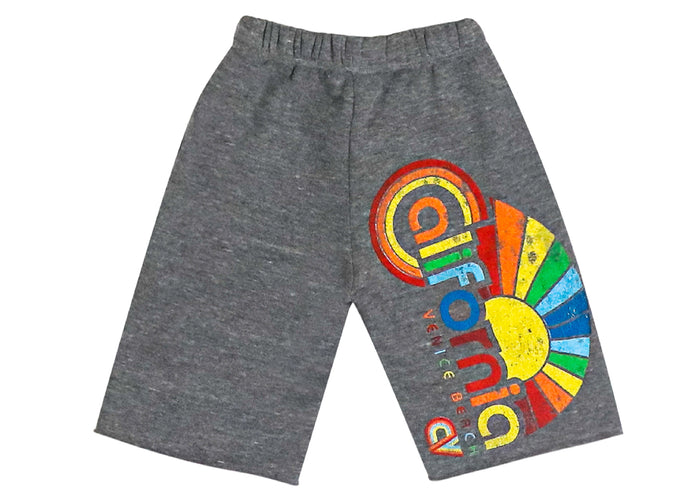 california vintage Cali Sun Shorts Heather Grey