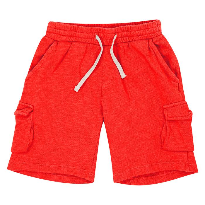 california vintage Cargo shorts red