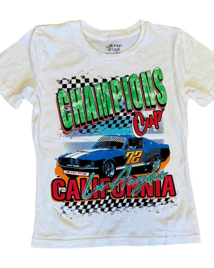 california vintage Champions Tee White