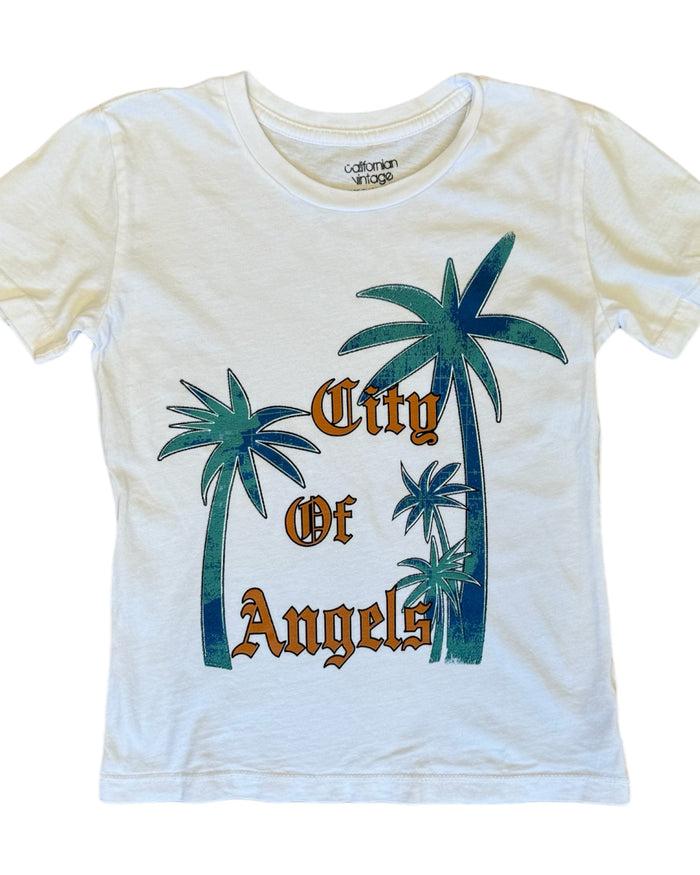 california vintage City of Angels Tee White
