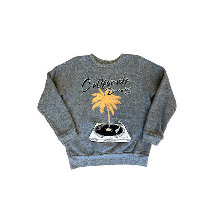california vintage Dreamin M Sweatshirt Hgrey