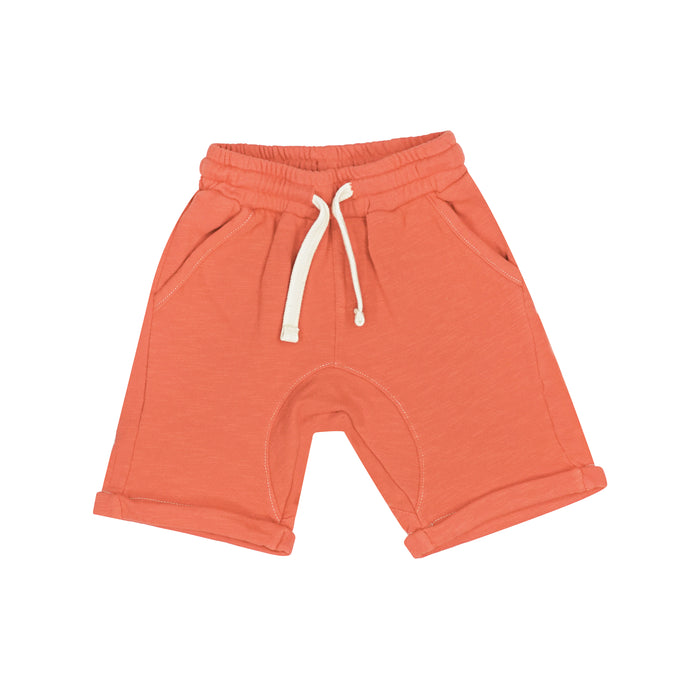 california vintage Drop crotch shorts orange