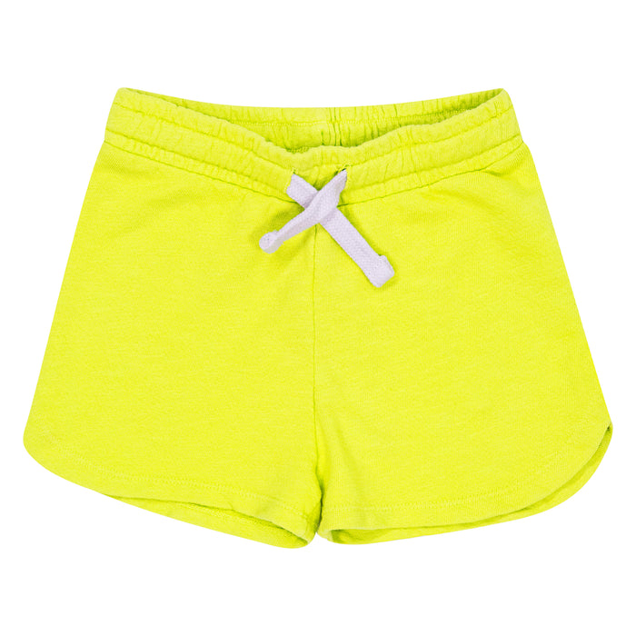 california vintage Girl shorts neon yellow