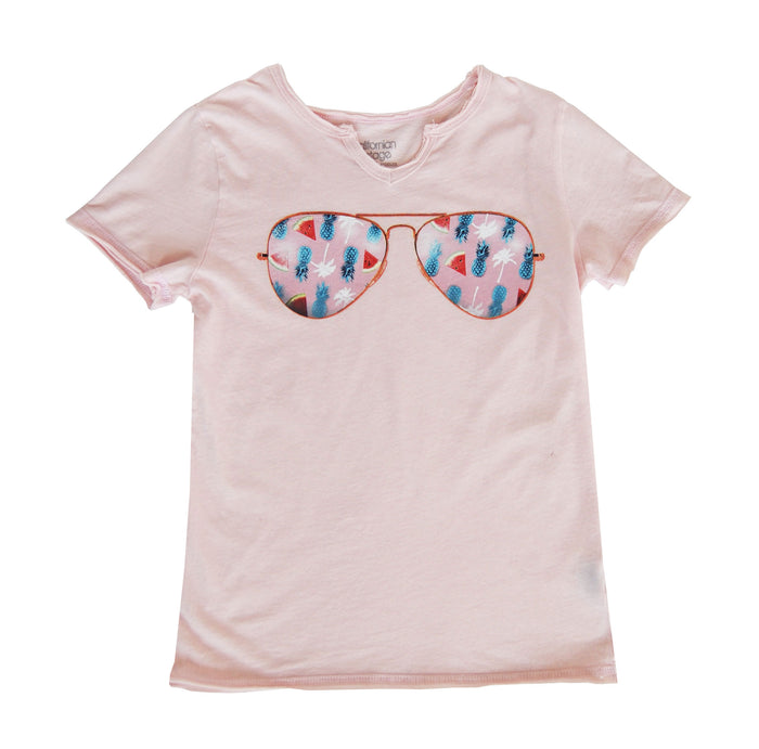 california vintage Lollipop Henley Pink