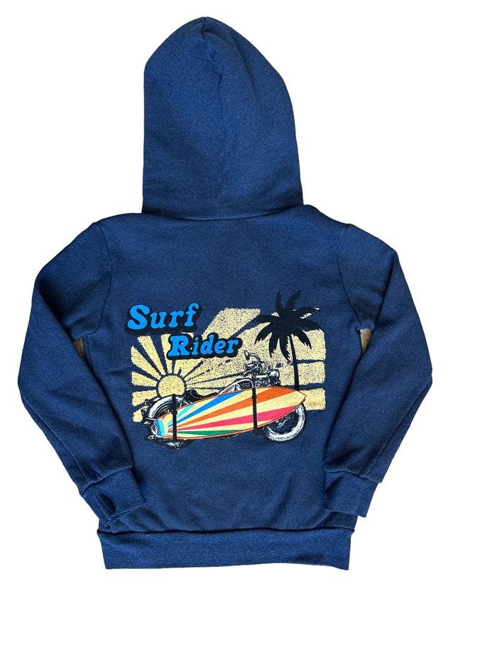 california vintage Moto Surf Zip Up Hoodie