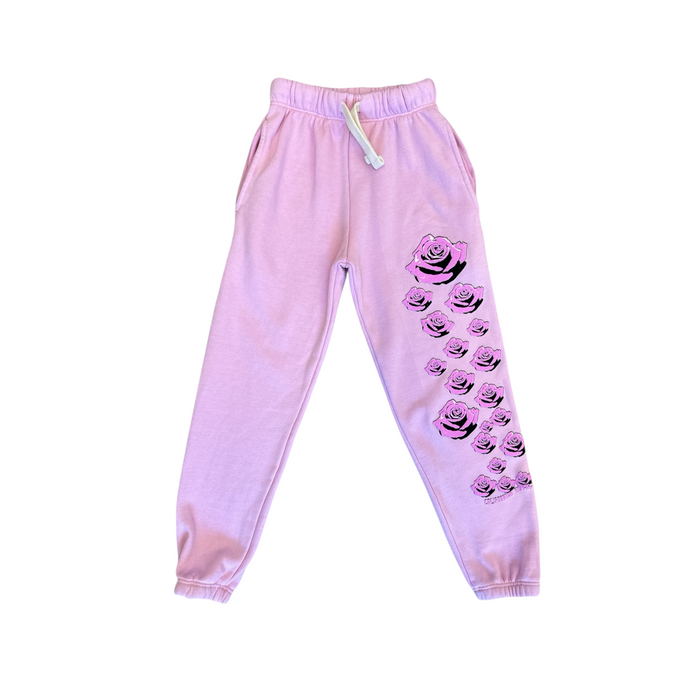 california vintage One Rose Sweatpants Pink