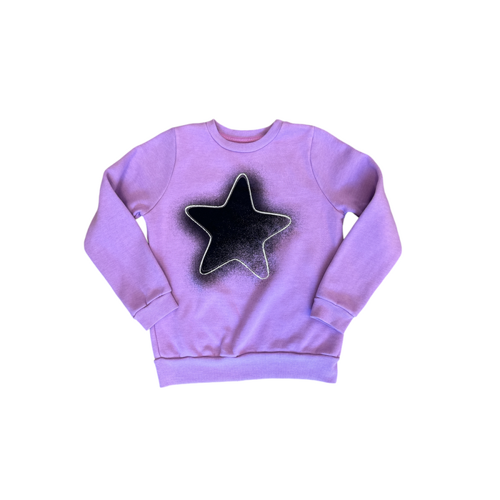 california vintage One Star Sweatshirt Lilac