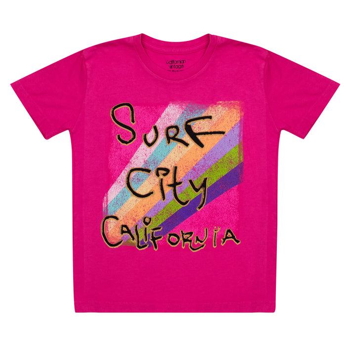 california vintage Spray L.A. W Tee Fushia Fushia